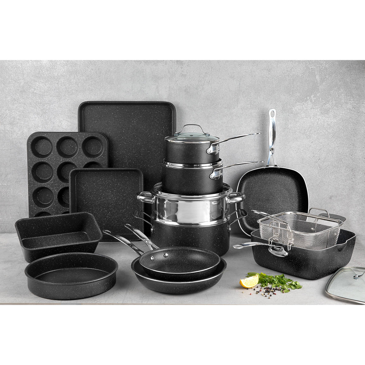 Granitestone 20 Piece Nonstick Cookware and Bakeware Set