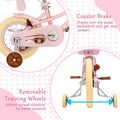 XJD Girls Bike for Toddlers and Kids Ages 2 - 12 Years Old, 12 14 16 in Kids Bike with Training Wheels & Basket, 20 in Girls Bicycle with Handbrake & Kickstand