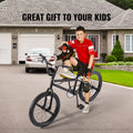 KFFKFF BMX Cycle, Freestyle Bike with 20 - Inch Wheels, BMX Racing Cycle with 360° Rotator and Four Pegs, Suitable for Novice to Skilled Riders, BMX Bikes for Teens and Adults