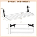 Tangkula Portable Clothes Drying Rack | Extendable Radiator Clothes Airer with Robust Aluminum Frame for Balcony Railings Windowsill