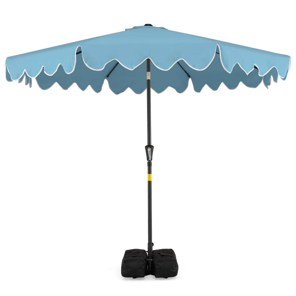 Tangkula 9 FT Patio Umbrella with Base Included