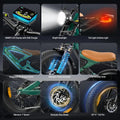 3000W(Peak) Motor 35MPH SMARTRAVEL ST202 Electric Dirt Bike for Adults, 52V50AH Dual Battery Ebike, 92+ Miles Range, 20" Motorcycle Tire UL2849 Certified, Full Suspension
