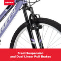 Huffy 24" Rock Creek Mountain Bike, Fits Riders 4'8" - 5'8", Purple, Adult, Women'S