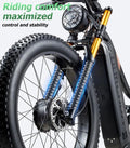 Dual Motors AWD 2000W Electric Bike for Adult 26'' UL2849 48V 30AH E - Mountain Bike 4.0 Fat Tire up to 35MPH&120miles Long Range Off - Road Ebike Dual Hydraulic Disc Brakes&Ful Suspension Electric Bicyc