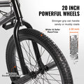 KFFKFF BMX Cycle, Freestyle Bike with 20 - Inch Wheels, BMX Racing Cycle with 360° Rotator and Four Pegs, Suitable for Novice to Skilled Riders, BMX Bikes for Teens and Adults