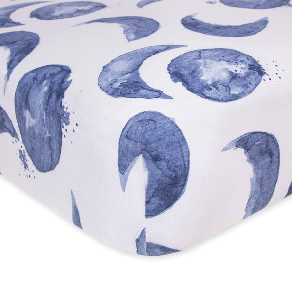 Burt's Bees Baby - Hello Moon! Organic Cotton BEESNUG Fitted Crib Sheet