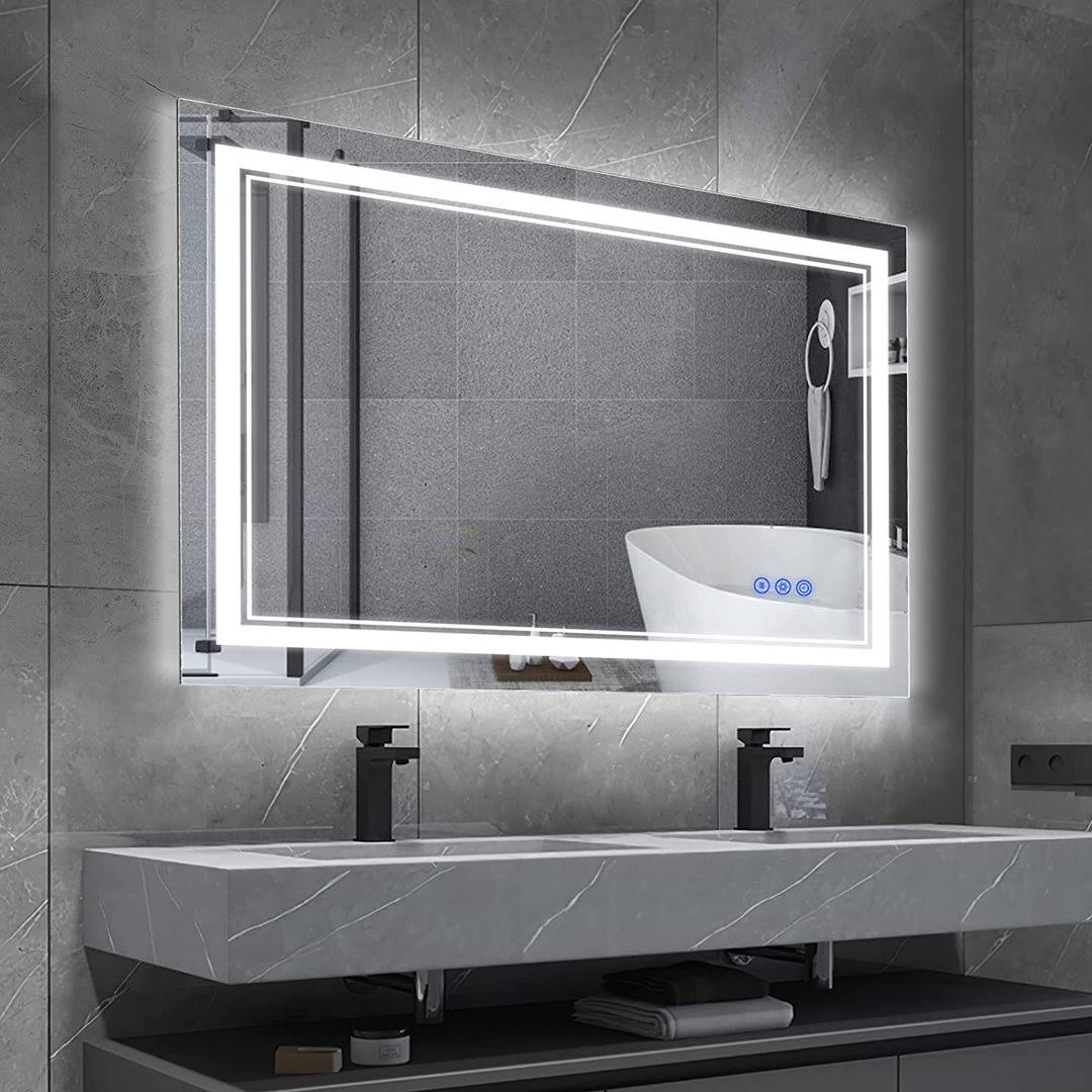 Hedwige Timing Function LED Anti-Fog Bathroom / Vanity Mirror Brayden Studio Size: 28" x 36"