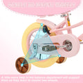 XJD Girls Bike for Toddlers and Kids Ages 2 - 12 Years Old, 12 14 16 in Kids Bike with Training Wheels & Basket, 20 in Girls Bicycle with Handbrake & Kickstand