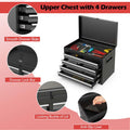 2 - in - 1 Rolling Tool Chest, 5-Drawer Tool Storage Cabinet with Wheels, Adjustable Shelf, Tool Box Organizer for Garage Warehouse Workshop