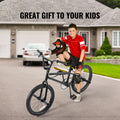 KFFKFF BMX Cycle, Freestyle Bike with 20 - Inch Wheels, BMX Racing Cycle with 360° Rotator and Four Pegs, Suitable for Novice to Skilled Riders, BMX Bikes for Teens and Adults