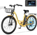 MOONCOOL Electric Bicycle for Adults 350W, 7 - Speed Ebike with 36V 10.4ah Removable Battery， 40 Miles Range, 20 Mph Electric Commuter Bike for Women Men, Certified to UL 2849 by SGS