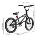 KFFKFF BMX Cycle, Freestyle Bike with 20 - Inch Wheels, BMX Racing Cycle with 360° Rotator and Four Pegs, Suitable for Novice to Skilled Riders, BMX Bikes for Teens and Adults