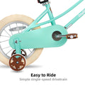 JOYSTAR Girls Bike for 2 - 12 Years Old Toddlers and Kids, 12" 14" 16" Kids Bike with Training Wheels & Basket, 20 in Kid'S Bicycle with Kickstand, Retro Style Bikes