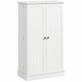 Spaco 17-Tier Kitchen Small Pantry Cabinet with 2 Doors and 6 Adjustable Shelves, Cabinet Pantry, Freestanding 5-Tier Shelving Pantries