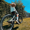 Cubsala 20 in Kids BMX Bike Freestylefor Age 6 - 14 Years Old Boys Girls with 4 Pegs, Black with Red Tires