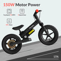 5th Wheel KB09 150W Electric Balance Bike for Kids, Black - 12" Pneumatic Tire with Dual Brake