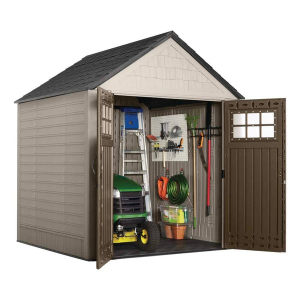 Rubbermaid Big Max 7 ft. x 7 ft. Storage Shed, Gray