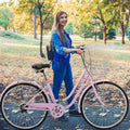 Ktaxon 26in Urban Commuter City Bike, Shimano 7 Speed Adult Road Bicycle, Pink