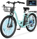 MOONCOOL Electric Bicycle for Adults 350W, 7 - Speed Ebike with 36V 10.4ah Removable Battery， 40 Miles Range, 20 Mph Electric Commuter Bike for Women Men, Certified to UL 2849 by SGS