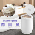 21L Large Towel Warmer Bucket for Bathroom, Hot Towel Heater with Flip-top Lid, Child Safety Lock & Auto Shut Off, Blanket Warmer for Bathrobes