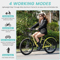 MOONCOOL Electric Bicycle for Adults 350W, 7 - Speed Ebike with 36V 10.4ah Removable Battery， 40 Miles Range, 20 Mph Electric Commuter Bike for Women Men, Certified to UL 2849 by SGS