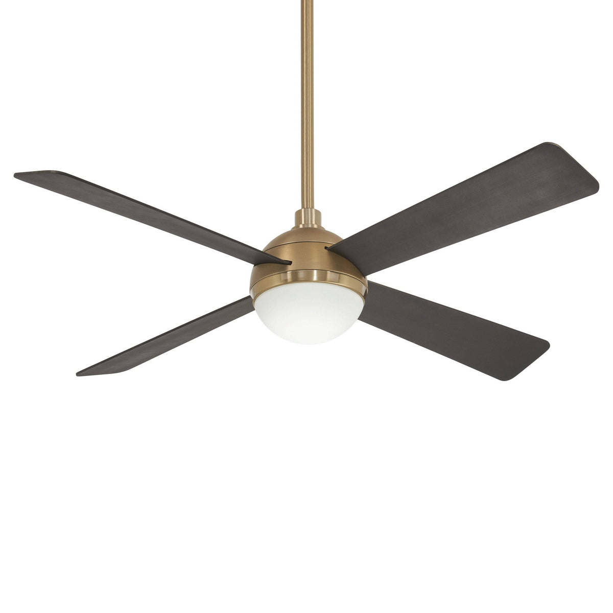 Minka - Aire F623L - BBR/SBR Orb 54 inch Soft Brass with Brushed Carbon Blades Ceiling Fan in Brushed Brass/Soft Brass