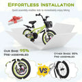 Costway 16" Kid'S Bike for 4 - 7 with Height - Adjustable Handlebar & Saddle Handbrake Blue