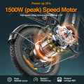 Electric Bike for Adults 20" Fat Tire, Max 32MPH Ebike, 1500W Peak E - Mountain Bike 48V 15ah UL2849