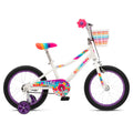 Schwinn Elise Kids Bike with Training Wheels, 16 in Wheels, Ages 3 - 7, White