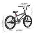 KFFKFF BMX Cycle, Freestyle Bike with 20 - Inch Wheels, BMX Racing Cycle with 360° Rotator and Four Pegs, Suitable for Novice to Skilled Riders, BMX Bikes for Teens and Adults
