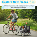 AECOJOY Dog Bike Trailer, Large 57'' Pet Bicycle Carrier for Small and Medium Dogs