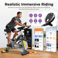 Pooboo Stationary Exercise Bike Indoor Cycling Bike Cycle Bicycle Adjustable Resistance for Home Office Cardio Workout Machine Max Weight 350 lb