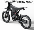 Riding'Times GT73 Electric Dirt Bike for Adults 2400W 48V 37MPH 36.4AH Dual Battery 85 Miles Range 25" Tires UL2849 Full Suspension