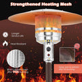 50,000 BTU Propane Outdoor Heater, Round Patio Heater with Stainless Steel Burner, Tip - Over, Flame - Out Protection, Wheels, CSA Certificated