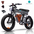 3000W(Peak) Motor 35MPH SMARTRAVEL ST202 Electric Dirt Bike for Adults, 52V50AH Dual Battery Ebike, 92+ Miles Range, 20" Motorcycle Tire UL2849 Certified, Full Suspension