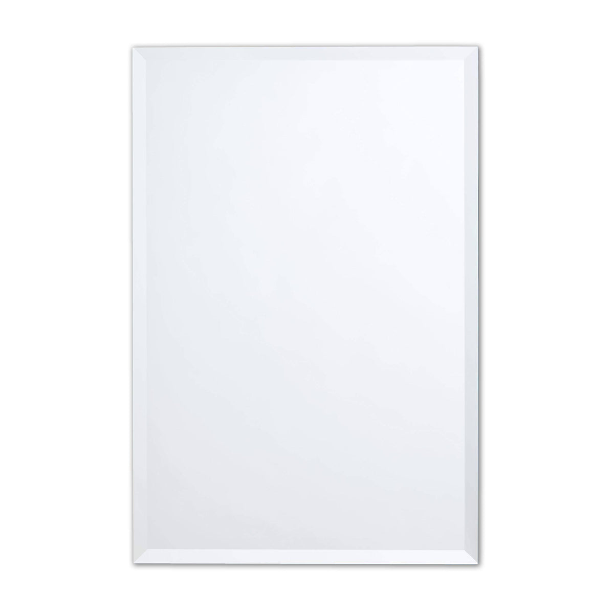 Better Bevel 20-in Clear Rectangular Frameless Bathroom Mirror | 17106