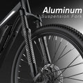 Totguard Electric Bike for Adults, 26" Ebike 350W Adult Electric Bicycles, Electric Mountain Bike with 36V 10.4ah Battery, Suspension Fork, Shimano 21 Speed Gears