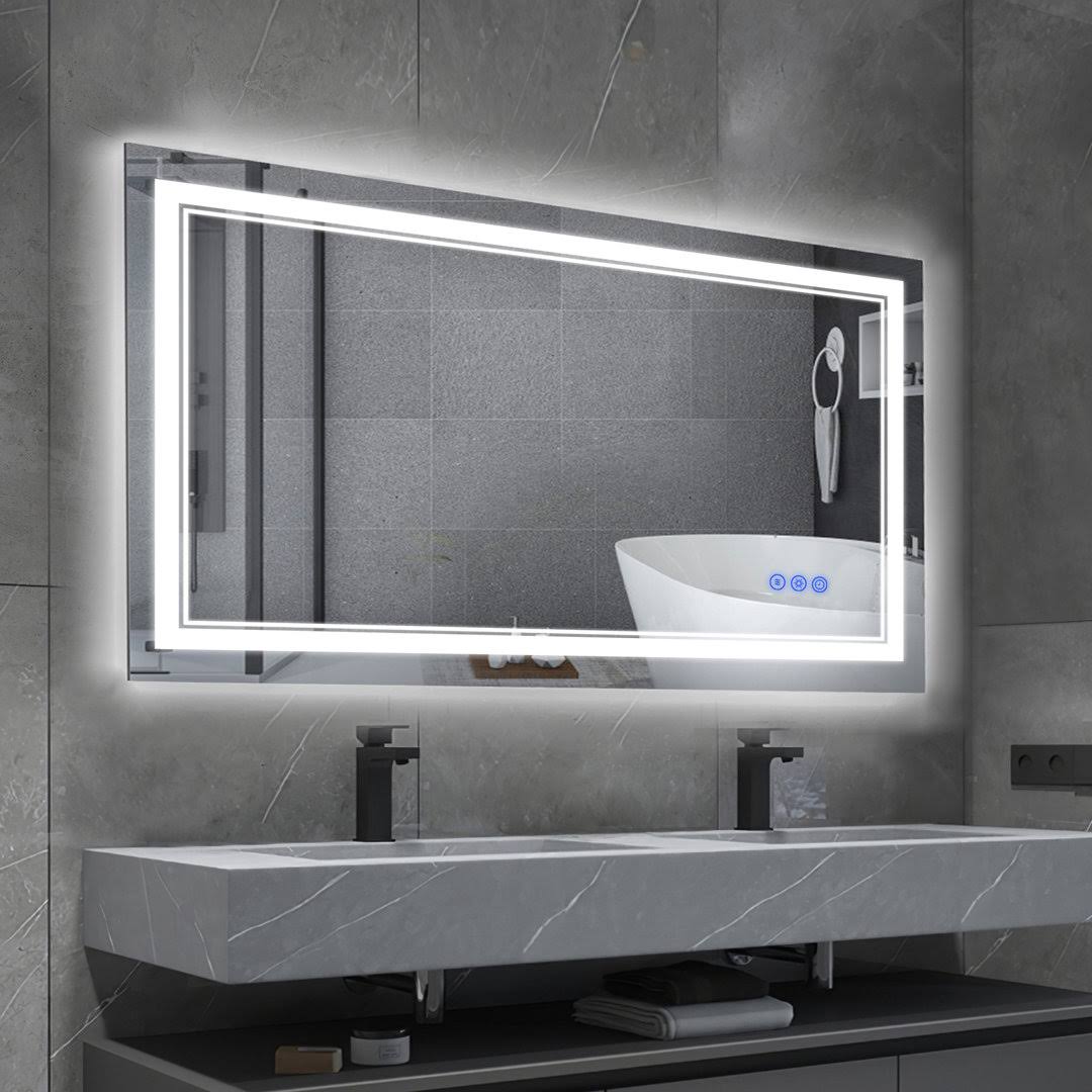Hedwige Timing Function LED Anti-Fog Bathroom / Vanity Mirror Brayden Studio Size: 24" x 40"