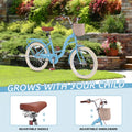 Bstjewey 20 in Girls Bike with Basket, Kids Bicycle for Ages 7 - 13