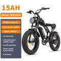 1500W MTB Electric Bicycle 48V 20ah Removable Battery E - Bike，electric Bike for Adults 20" Fat Tire Electric Motorcycle, Shimano 7 Speed Full Suspension Mountain Bike UL2849