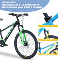 Zukka 20 in Kids Mountain Bike Steel Frame Hardtail Bicycle for Child Aged 7 - 10 Years Pink