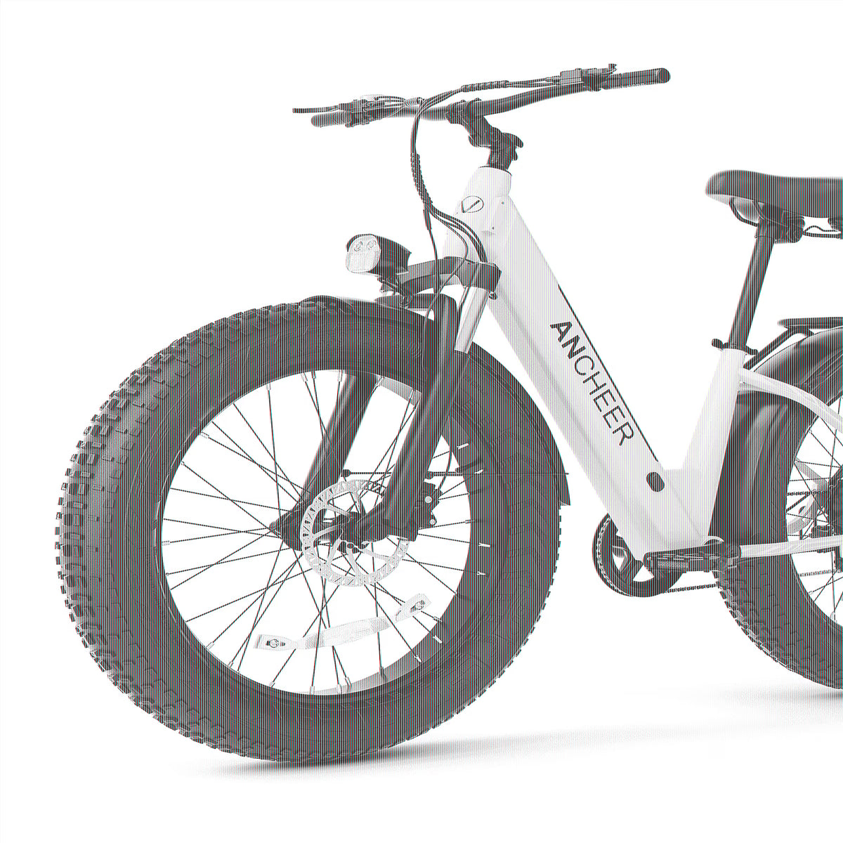 ANCHEER Electric Bike for Adults, 750W Ebike, 28MPH 60miles Electric Mountain Bike, 26" Fat Tire Electric Bicycle with 48V 15AH Battery, Rear Rack, Lockable Suspension Fork, 7 Speed, UL2849