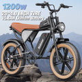 1500W MTB Electric Bicycle 48V 20ah Removable Battery E - Bike，electric Bike for Adults 20" Fat Tire Electric Motorcycle, Shimano 7 Speed Full Suspension Mountain Bike UL2849