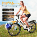 Velectrec Electric Bike 750W Motor, 26" Fat Tire 48V 10.4ah Battery 35 - 50miles Ebike