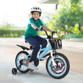 Costway 16" Kid'S Bike for 4 - 7 with Height - Adjustable Handlebar & Saddle Handbrake Blue
