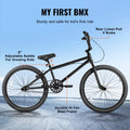 KFFKFF BMX Cycle, Freestyle Bike with 20 - Inch Wheels, BMX Racing Cycle with 360° Rotator and Four Pegs, Suitable for Novice to Skilled Riders, BMX Bikes for Teens and Adults