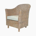 Furniture of America Lali Rustic Kubu Rattan Wicker Lounge Chair