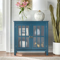 Portland 2 - Door Glass Cabinet by Simple Living