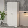 5-Shelf Wardrobe Cabinet with Double Doors, Home Storage Organizer