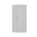 Freestanding 2 - Door Bedroom Armoire with Hanging Rod